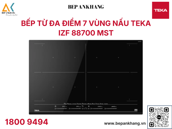 Bếp Từ Đa Điểm 7 Vùng Nấu Teka - DirectSense IZF 88700 MST - Xuất xứ:Thổ Nhĩ Kỳ
